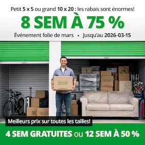 Depotium Mini Entrepôt - Vandreuil Dorion Promotion